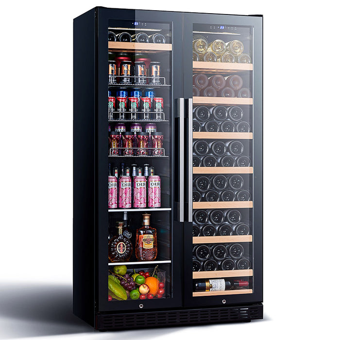 VinoCove Wine Refrigerator Beverage Refrigerator Wine Cellar With Exhibiting Shelves