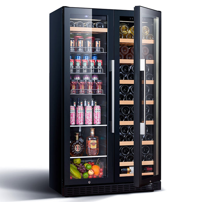 VinoCove Wine Refrigerator Beverage Refrigerator Wine Cellar  With Exhibiting Shelves